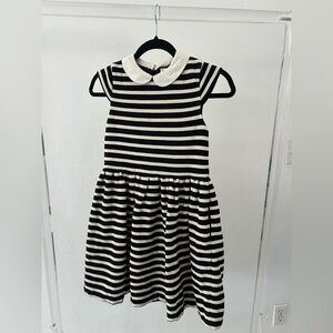 Kate Spade Black and White Striped Kids Dress